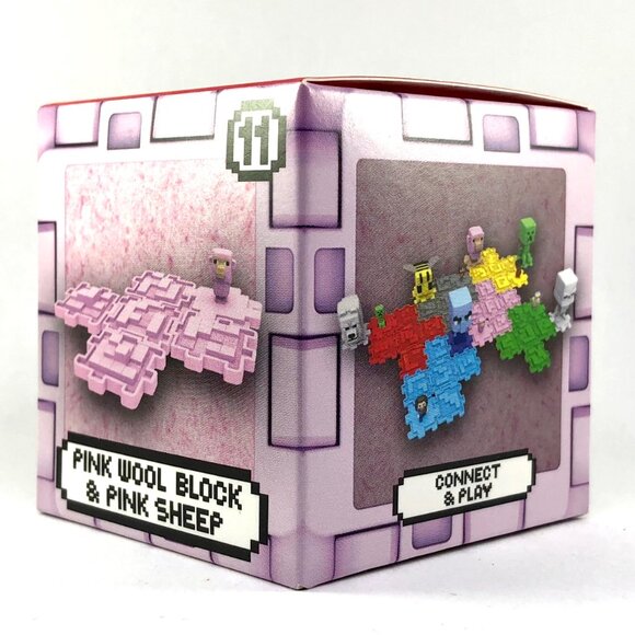 2025 A Minecraft Movie McDonald’s Kids Happy Meal Toy #11 Pink Wool & Pink Sheep - Picture 2 of 7